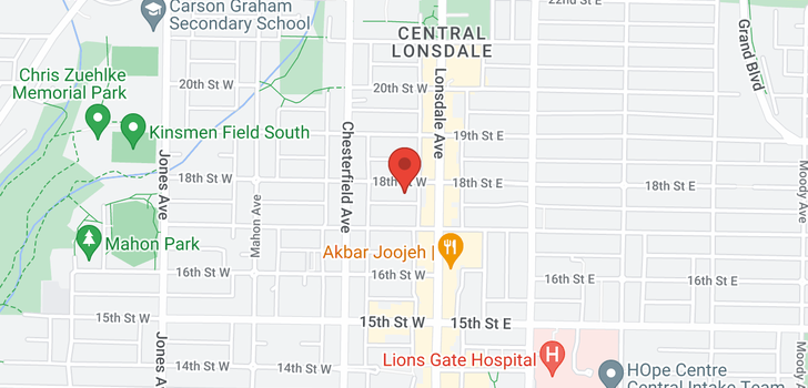 map of 310 125 W 18TH STREET